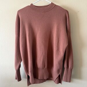 Abercrombie & Fitch Soft A&F Mauve Rose Crewneck Sweater Loungewear size XS